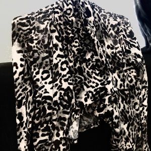 Animal print long sleeve shirt